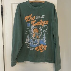 urban outfitters oversized graphic crewneck